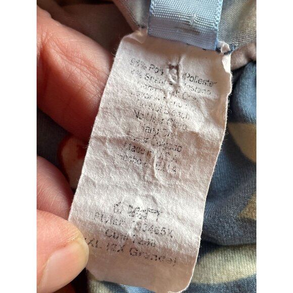 plus size ruffle neck off the shoulder USA made 2X floral print 1/2 sleeve top - Picture 7 of 7